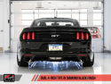 S550 Mustang GT 15-17 Cat-back Exhaust - Track Edition (Diamond Black Tips) AWE Tuning