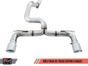 Ford Focus RS Track Edition Cat-back Exhaust - Diamond Black Tips AWE Tuning
