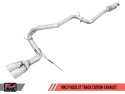 Ford Focus ST Track Edition Cat-back Exhaust - Diamond BlackTips AWE Tuning