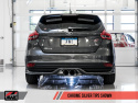 Ford Focus ST Touring Edition Cat-back Exhaust - Resonated - Diamond Black Tips AWE Tuning
