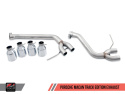 Porsche Macan Track Edition Exhaust System - Chrome Silver 102mm Tips AWE Tuning