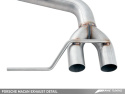 Porsche Macan Track Edition Exhaust System - Chrome Silver 102mm Tips AWE Tuning