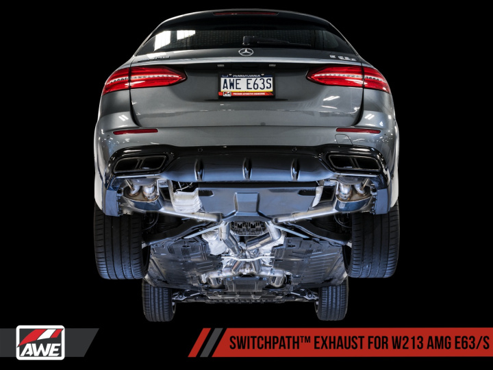 E63 AMG / E63 S AMG W213 Sedan / Kombi SwitchPath™ Exhaust AWE Tuning (Yes) in the group Select car model / Mercedes Benz / E-Class 17+ (W213 - C238) / Tuning at DDESIGN Scandinavia AB (awe3025-31044)