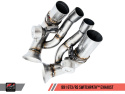 Porsche 991 GT3 / RS SwitchPath Exhaust -- Chrome Silver Tips AWE Tuning