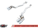 BMW M5 F90 18-19 SwitchPath Exhaust -- Diamond Black Tips AWE Tuning