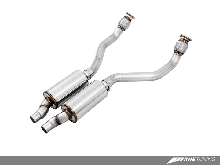 Audi 3.0T Resonated Downpipes AWE Tuning in the group Select car model / Audi / A6 - S6 - RS6 (C7) 2011-2018 / Tuning / Exhaust at DDESIGN Scandinavia AB (awe3215-11030)