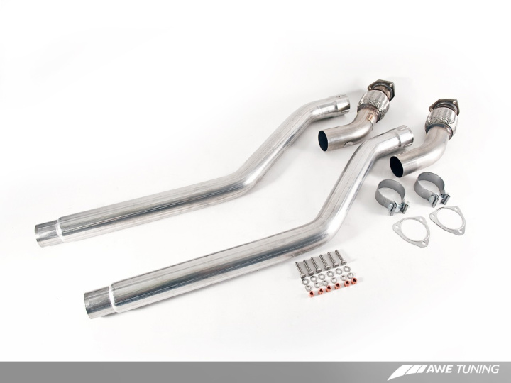 Audi 3.0T Non-Resonated Downpipes AWE Tuning in the group Select car model / Audi / A4 - S4 - RS4 (B8) 2007-2014 / Tuning / Exhaust at DDESIGN Scandinavia AB (awe3220-11010)