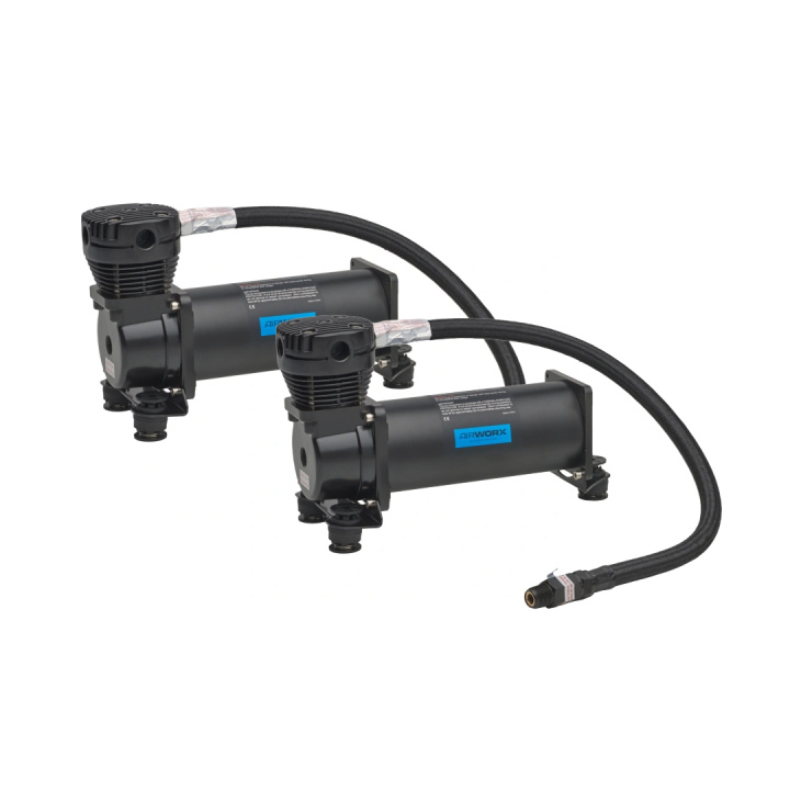 Dual Pack Air Compressor NXT-5 SQ Black Airworx Suspension in the group Universal products / Chassis / Air Suspension / Parts for air suspension / Compressors for air suspension at DDESIGN Scandinavia AB (awx-nxt5dualblack)