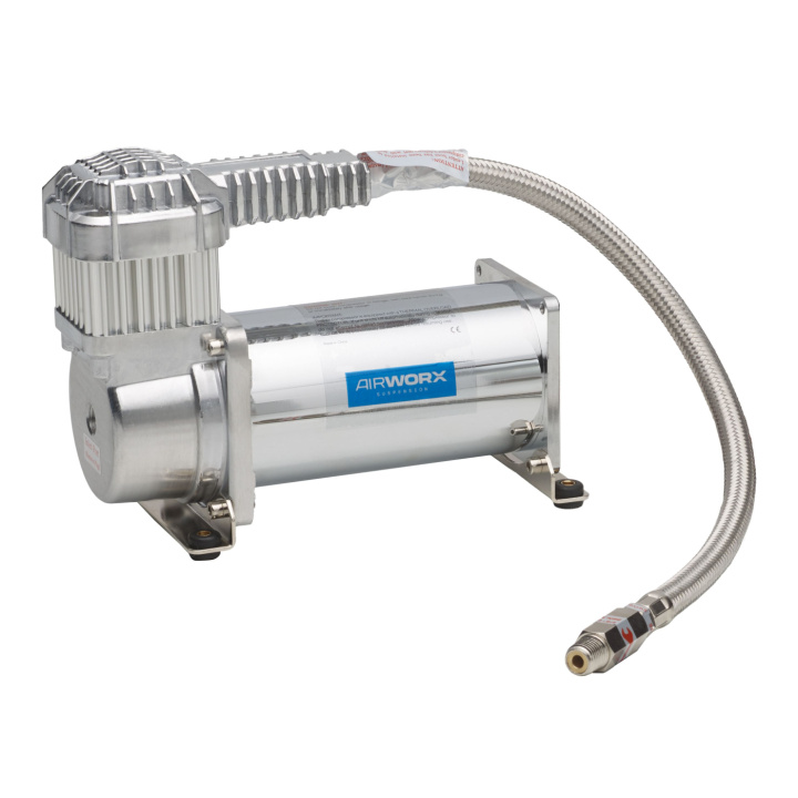 Airworx Suspension NXT-3 Chrome CE Air Suspension Compressor in the group Universal products / Chassis / Air Suspension / Parts for air suspension / Compressors for air suspension at DDESIGN Scandinavia AB (awx50310)