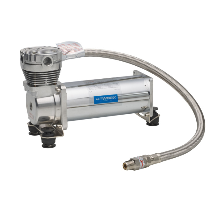 Airworx Suspension NXT-5 SQ Chrome CE Air Suspension Compressor in the group Universal products / Chassis / Air Suspension / Parts for air suspension / Compressors for air suspension at DDESIGN Scandinavia AB (awx50510)