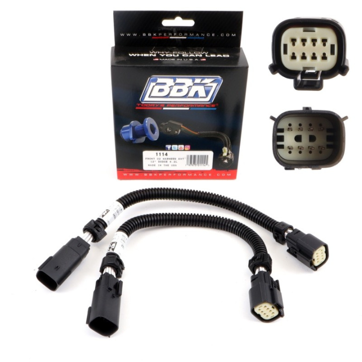 BBK 05-20 Dodge Hellcat 6.2L 6 Pin Front O2 Sensor Wire Harness Extensions 12 (pair) in the group Select car model / Dodge / Charger 06+ / Tuning at DDESIGN Scandinavia AB (bbk1114)