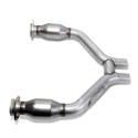 BBK 2015-16 Mustang V6 Short Mid H Pipe With Converters (To Be Used With 1642 Series Headers)