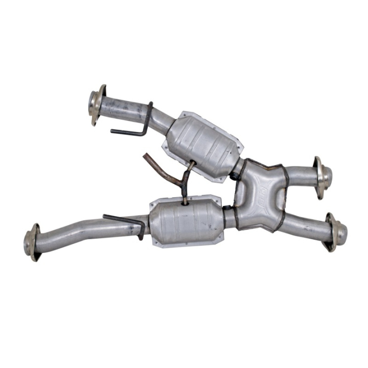 BBK 79-93 Mustang 5.0 Short Mid X Pipe w Catalytic Converters 2-1/2 For Automatic Long Tube Headers in the group Select car model at DDESIGN Scandinavia AB (bbk1810)