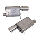 BBK Vari-Tune Axle Back Exhaust Kit 2 Adjustable Performance Mufflers 2-3/4 Pipe 4 in. Tips