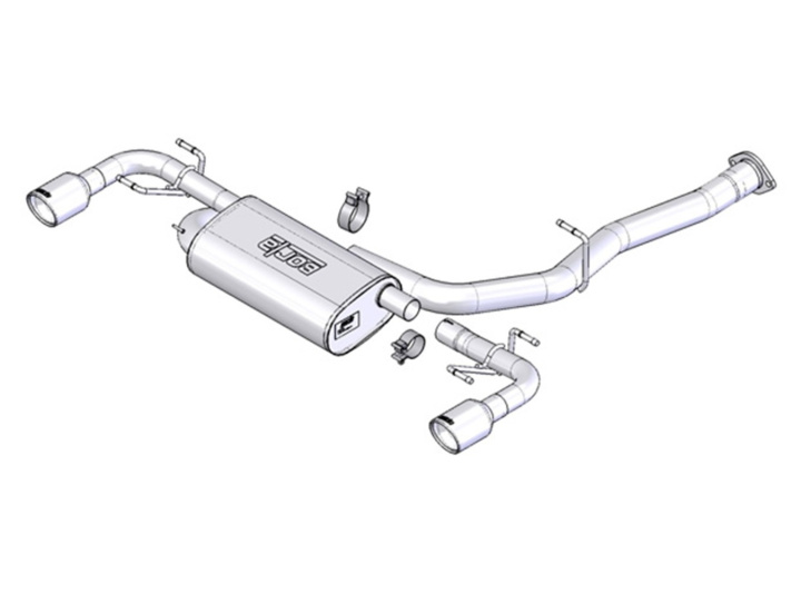 RX-8 2003-2009 Cat-Back Exhaust System EC-Type Approved Borla in the group Select car model / Mazda / RX-8 / Tuning / Exhaust at DDESIGN Scandinavia AB (bor1014015)