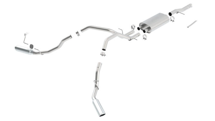 2009-2013 Chevrolet Silverado 1500 / GMC Sierra 1500 Cat-Back Exhaust System Touring Borla in the group Select car model / Chevrolet / Silverado 07-13 / Tuning / Exhaust at DDESIGN Scandinavia AB (bor140342)