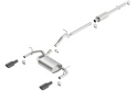 2012-2018 Jeep Wrangler JKU Cat-Back Exhaust System Touring Borla