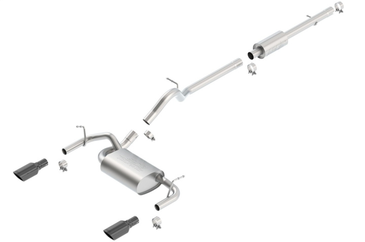 2012-2018 Jeep Wrangler JKU Cat-Back Exhaust System Touring Borla in the group Select car model / Jeep / Wrangler JK 2007-2018 / Tuning at DDESIGN Scandinavia AB (bor140459BC)