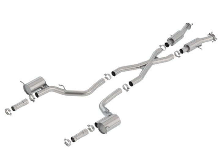 2018-2021 Jeep Grand Cherokee WK2 Trackhawk Cat-Back Exhaust System S-Type Borla in the group Select car model at DDESIGN Scandinavia AB (bor140755)