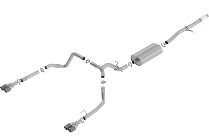 Silverado / Sierra 1500 2019-2022 Cat-Back Exhaust System Touring Borla in the group Select car model / Chevrolet / Silverado 14+ / Tuning / Exhaust at DDESIGN Scandinavia AB (bor140768CF)