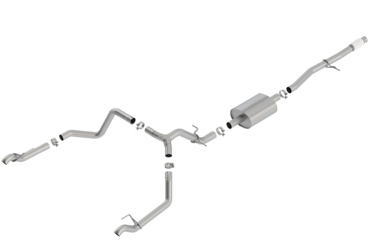Silverado / Sierra 1500 2019-2022 Cat-Back Exhaust System S-Type Borla in the group Select car model / Chevrolet / Silverado 14+ / Tuning / Exhaust at DDESIGN Scandinavia AB (bor140769)