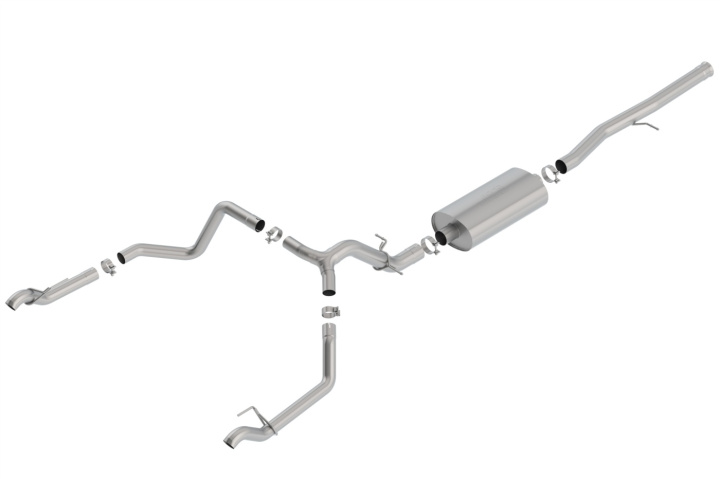 Silverado / Sierra 1500 2019-2022 Cat-Back Exhaust System Touring Borla in the group Select car model / Chevrolet / Silverado 14+ / Tuning / Exhaust at DDESIGN Scandinavia AB (bor140771)
