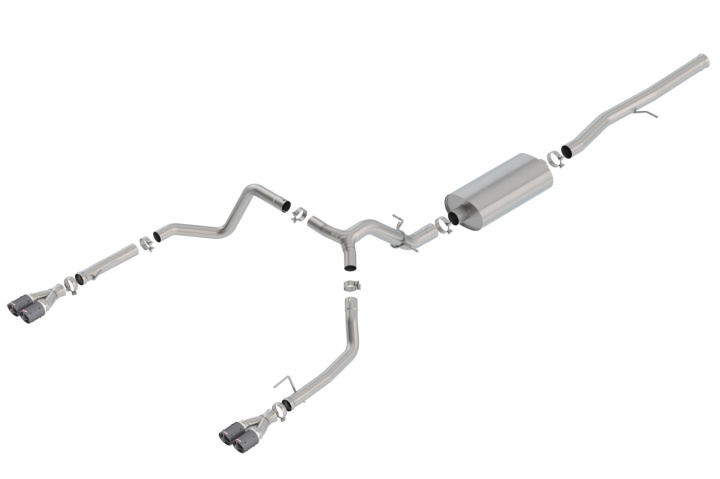 Silverado / Sierra 1500 2019-2022 Cat-Back Exhaust System Touring Borla in the group Select car model / Chevrolet / Silverado 14+ / Tuning / Exhaust at DDESIGN Scandinavia AB (bor140772CF)