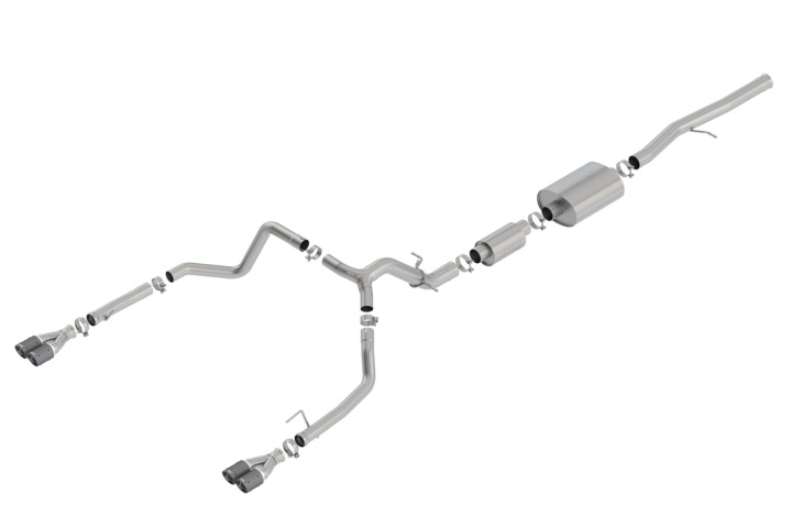Silverado / Sierra 1500 2019-2022 Cat-Back Exhaust System S-Type Borla in the group Select car model / Chevrolet / Silverado 14+ / Tuning / Exhaust at DDESIGN Scandinavia AB (bor140774CF)