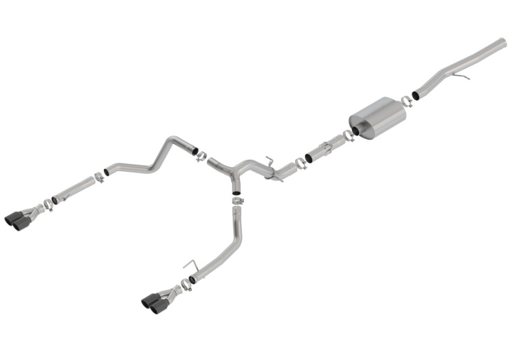 Silverado / Sierra 1500 2019-2022 Cat-Back Exhaust System ATAK Borla in the group Select car model / Chevrolet / Silverado 14+ / Tuning / Exhaust at DDESIGN Scandinavia AB (bor140776BC)