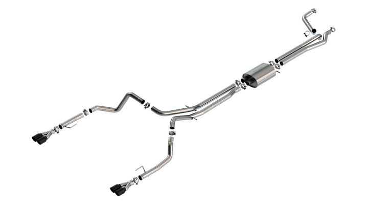 Silverado / Sierra 1500 2019-2022 Cat-Back Exhaust System S-Type Borla in the group Select car model / Chevrolet / Silverado 14+ / Tuning / Exhaust at DDESIGN Scandinavia AB (bor140779BC)