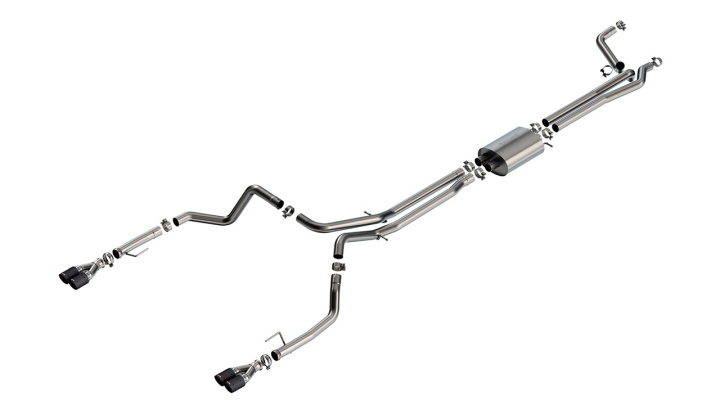 Silverado / Sierra 1500 2019-2022 Cat-Back Exhaust System S-Type Borla in the group Select car model / Chevrolet / Silverado 14+ / Tuning / Exhaust at DDESIGN Scandinavia AB (bor140779CF)
