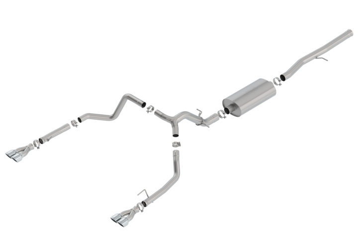 Silverado / Sierra 1500 2019-2022 Cat-Back Exhaust System Touring Borla in the group Select car model / Chevrolet / Silverado 14+ / Tuning / Exhaust at DDESIGN Scandinavia AB (bor140782)