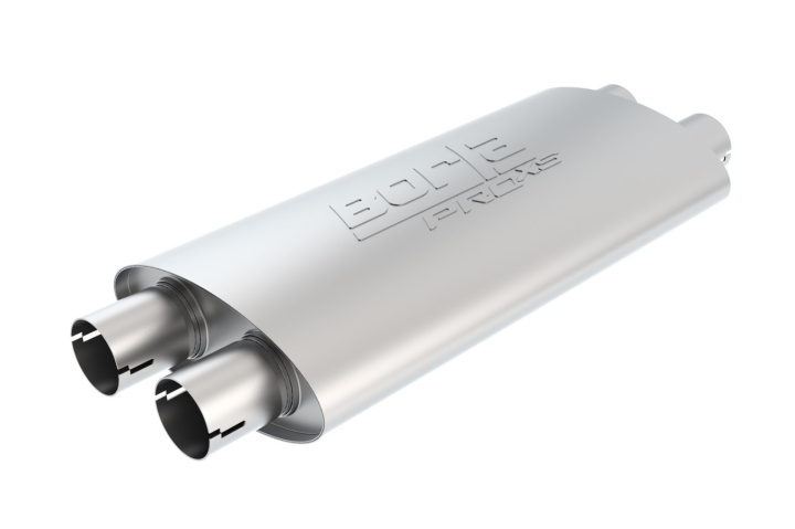 ProXS Muffler 2.5in Dual Inlet / 2.5in Dual Outlet 4in x 9.5in Oval x 19in Long Body Notched Necks Borla in the group Tuning / Exhaust and Manifold / Mufflers & Inserts / Borla Muffler at DDESIGN Scandinavia AB (bor400493)
