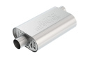 CrateMuffler Muffler Chevrolet Small Block 350 / 383 / 406 CID V8 High Output 2.5in Offset Inlet / 2.5in Center Outlet S-TypeBorla