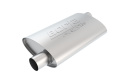 ProXS Muffler 2.25in Offset Inlet / 2.25in Offset 4in x 9.5in Oval x 14in Long Body Borla