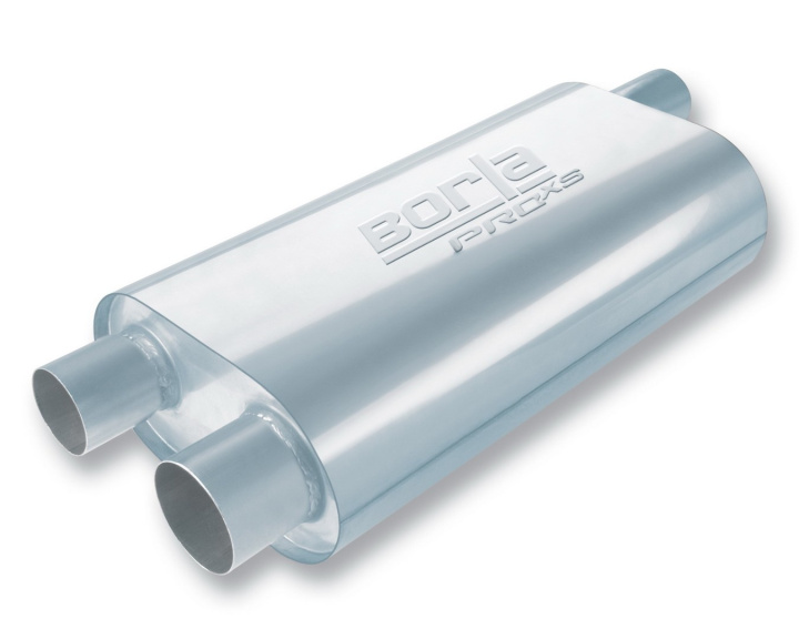 Specialty Muffler Transverse Flow 2.5in Single Inlet / 2.5in Dual Outlet 5.5in x 10.25in Oval x 19in Long Body Borla in the group Tuning / Exhaust and Manifold / Mufflers & Inserts / Borla Muffler at DDESIGN Scandinavia AB (bor40477)