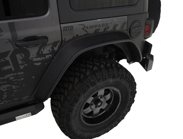 Jeep Wrangler 2018–2025 Fender Flares Flat Style 4Pc Bushwacker in the group Select car model / Jeep / Wrangler JL 2018+ / Styling at DDESIGN Scandinavia AB (bus10923-07)