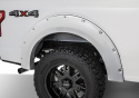Ford F 250/350 2020–2022 Fender Flares Pocket Style-Color Oxford White Smooth Finish 4 Pc Bushwacker
