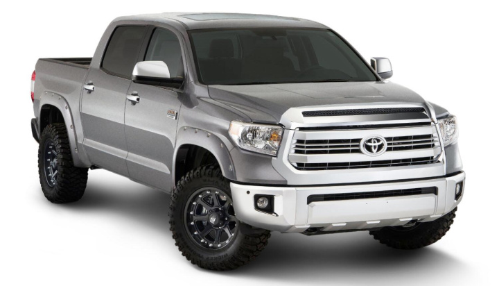 Toyota Tundra Fleetside 2017–2021 Fender Flares Pocket Style-Color Silver Sky Metallic Smooth Finish 4 Pc Bushwacker in the group Select car model / Toyota / Tundra 14+ / Styling at DDESIGN Scandinavia AB (bus30918-53)