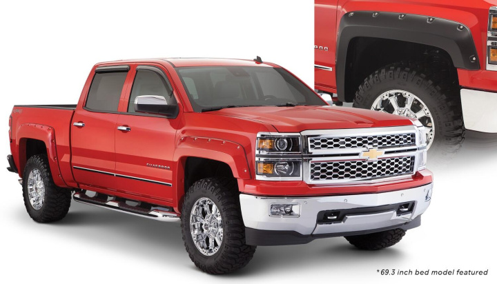 Chevrolet Silverado 1500/2500/3500 2014–2019 Fender Flares Pocket Style 4Pc Bushwacker in the group Select car model / Chevrolet / Silverado 14+ / Styling at DDESIGN Scandinavia AB (bus40957-02)