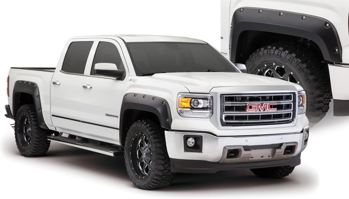 GMC Sierra 1500 2016–2019 Fender Flares Pocket Style 4Pc Bushwacker in the group Select car model at DDESIGN Scandinavia AB (bus40974-02)