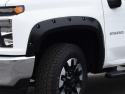 Chevrolet Silverado 3500 / 2500 HD 2020-2023 Pocket Style Flares (4 pcs) Black Bushwacker