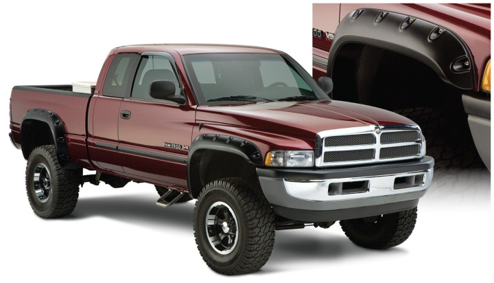 Dodge Ram 1500/2500/3500 1994–2002 Fender Flares Pocket Style 4Pc Bushwacker in the group Select car model / Dodge / Ram 93-01 / Styling at DDESIGN Scandinavia AB (bus50908-02)