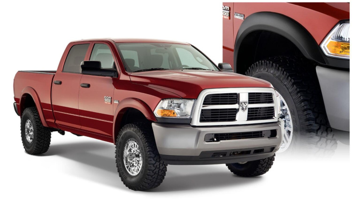 Ram 3500 2010–2018 Fender Flares Extend-A-Fender Style 4Pc Bushwacker in the group Select car model / Dodge / Ram 09-18 / Styling at DDESIGN Scandinavia AB (bus50918-02)