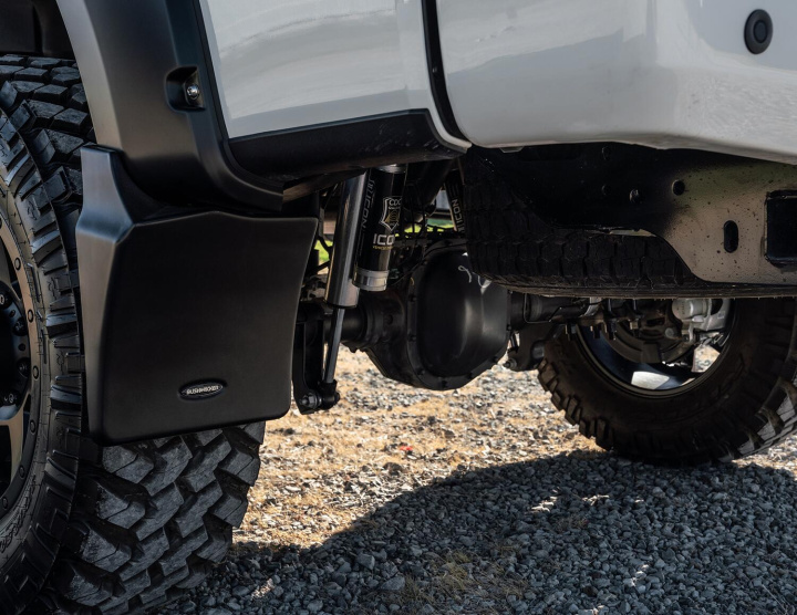 Toyota Tundra 2014–2021 Trail Armor Mud Flaps - exclusive for Bushwacker Pocket Style Fender Flares Bushwacker in the group Select car model / Toyota / Tundra 14+ / Styling at DDESIGN Scandinavia AB (busMUD-30040)
