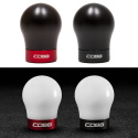 Ford 13-14 Focus ST/14-15 Fiesta ST White Shift Knob - Black Base COBB Tuning