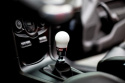 Ford 13-14 Focus ST/14-15 Fiesta ST White Shift Knob - Black Base COBB Tuning