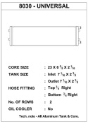 Dual-Pass Cross Flow Heat Exchanger with 3/4