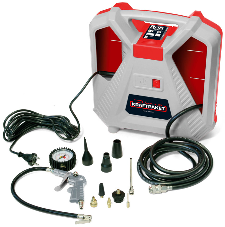 Hand Held Air Compressor 230v 1100W Dino Kraftpaket in the group Universal products / Motorsport products / Tools & Accessories / Tools & Garage Accessories at DDESIGN Scandinavia AB (dk-119000220641)