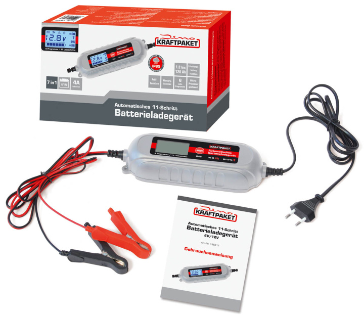 Battery Charger 6v - 12v / 120ah - 4A Charge Capacity Dino Kraftpaket in the group Universal products / Motorsport products / Tools & Accessories / Tools & Garage Accessories at DDESIGN Scandinavia AB (dk-119003380641)